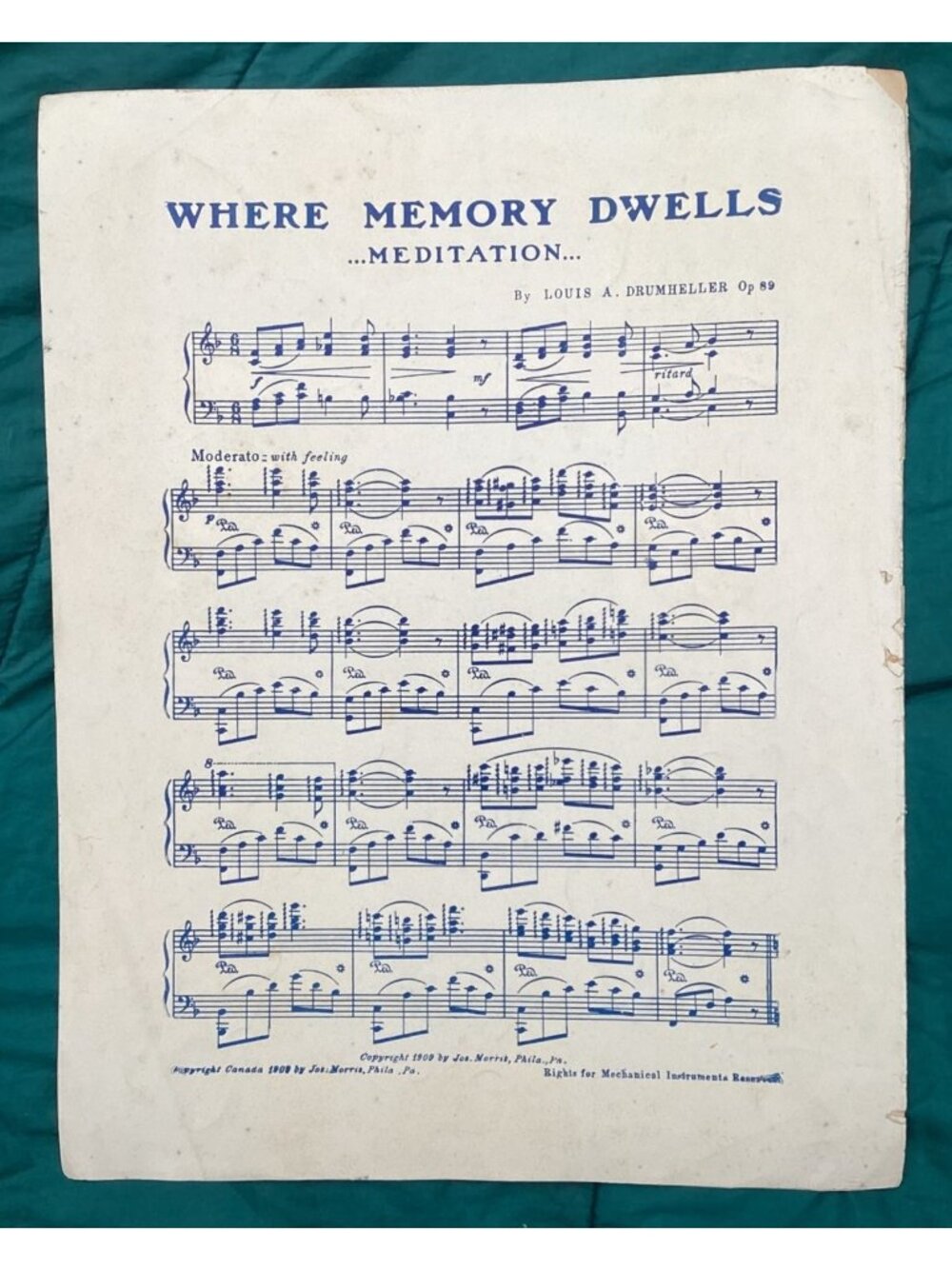 Tannhauser March Sheet Music Wagner c1910 Beaux Arts Edition Antique - Picture 3 of 4